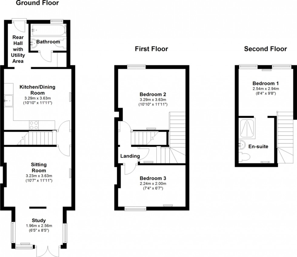 Floorplan for The Leys, Burwell, CB25