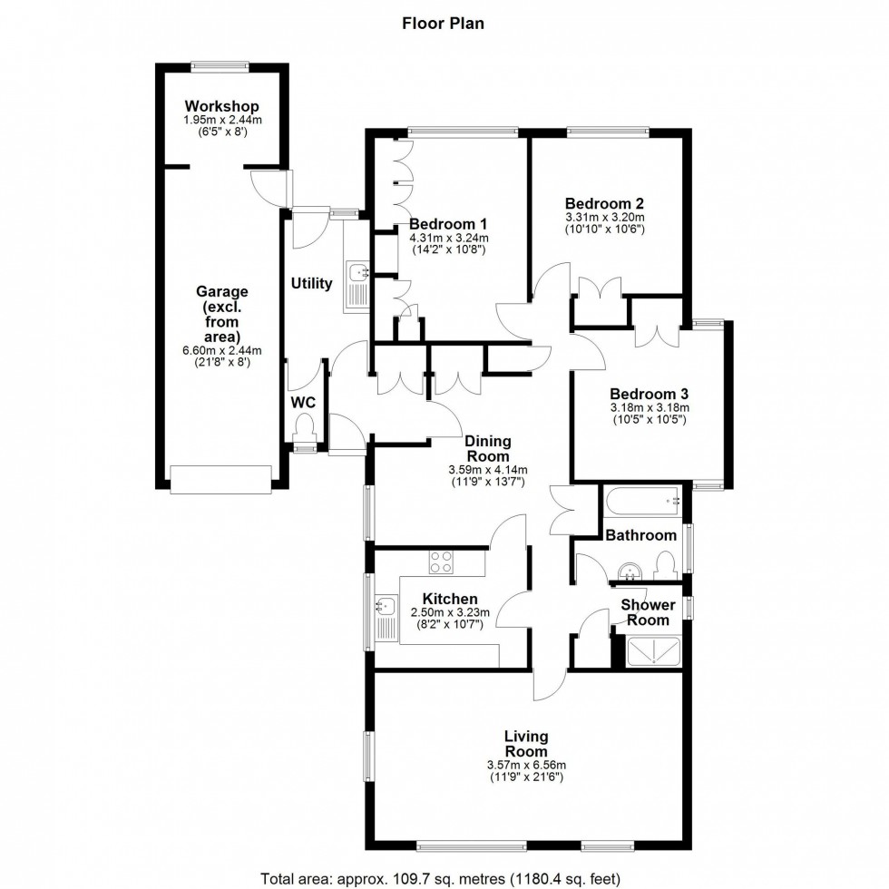 Floorplan for New Town, Cottenham, CB24