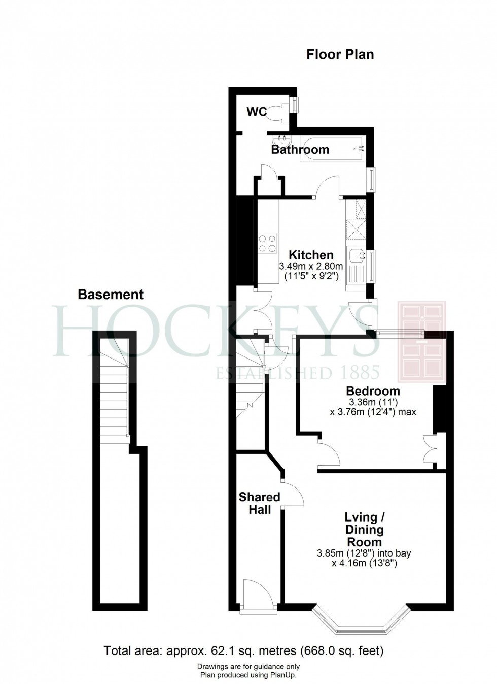 Floorplan for Devonshire Road, Cambridge, CB1