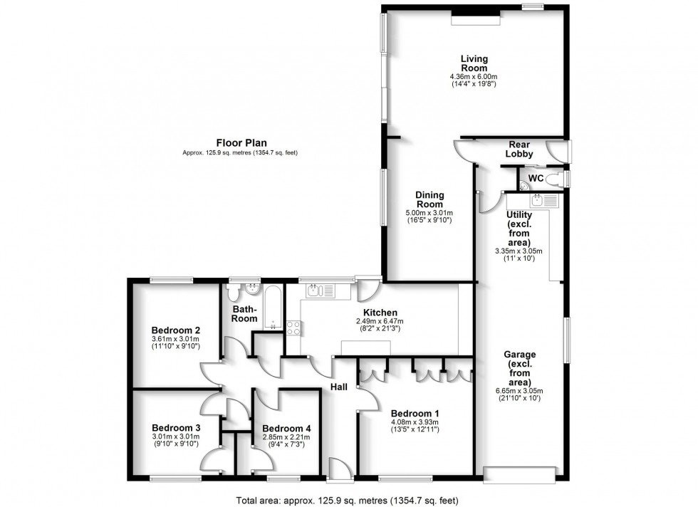 Floorplan for Cromwell Park, Over, CB24