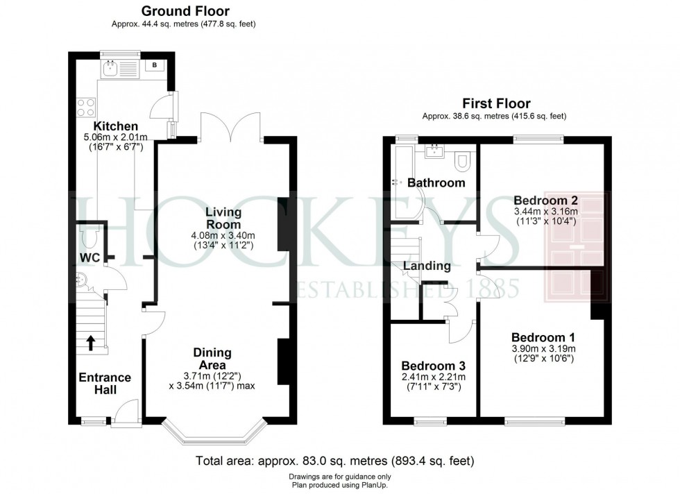 Floorplan for Green End Road, Cambridge, CB4