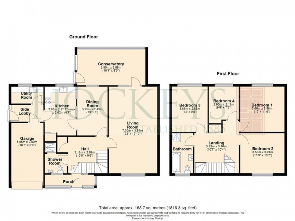 Floorplan for Rampton Road, Cottenham, CB24