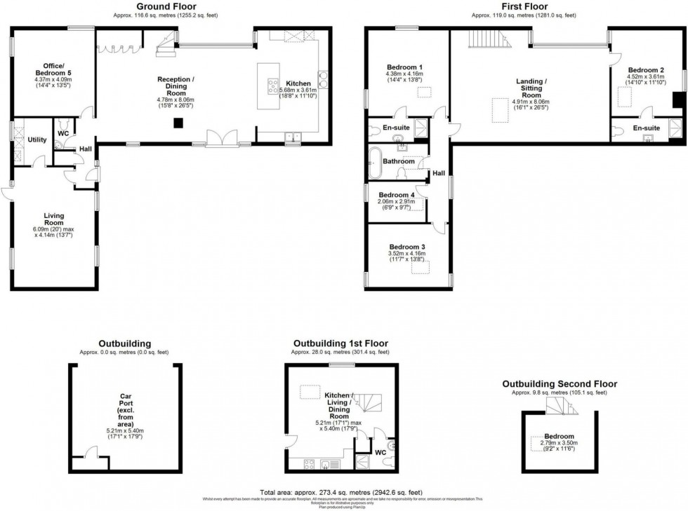 Floorplan for Moor Road, Fordham, CB7
