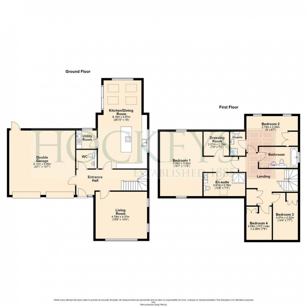 Floorplan for Mill Gardens, Mill Lane, PE28