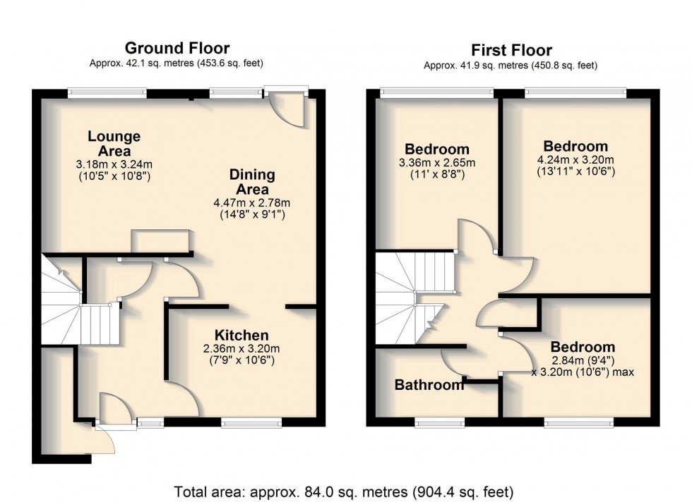 Floorplan for Cliveden Close, Cambridge, CB4