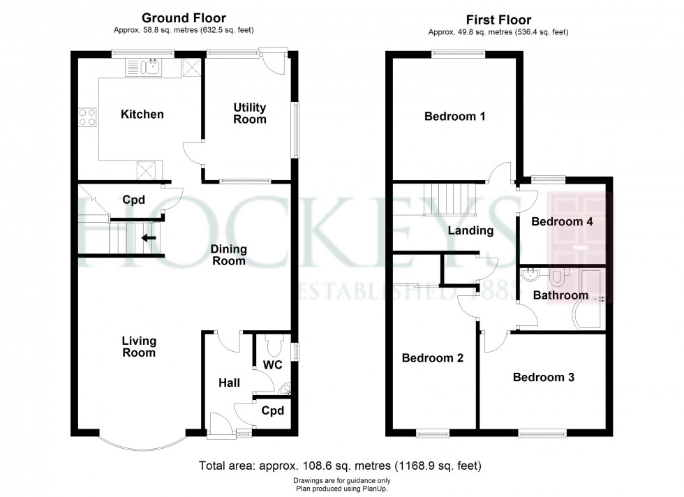 Floorplan for Long Furlong, Over