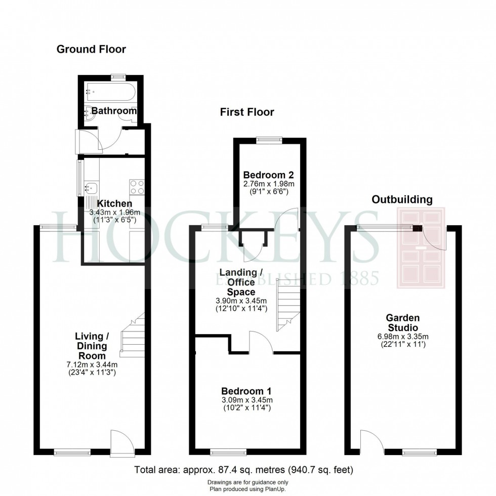 Floorplan for Brookfields, Cambridge, CB1