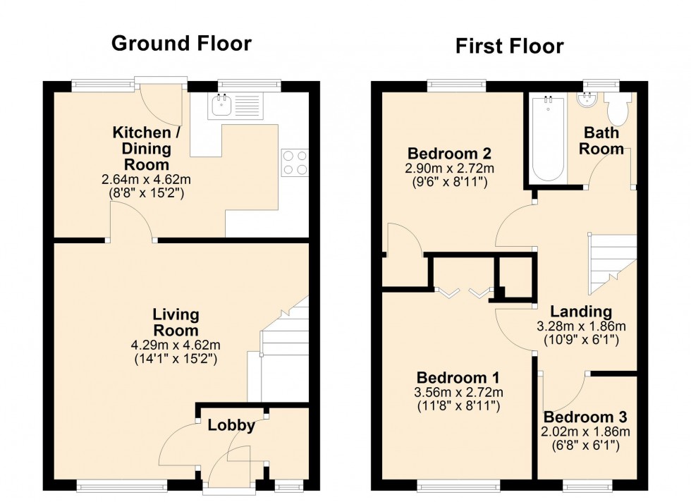 Floorplan for The Oaks, Milton, CB24