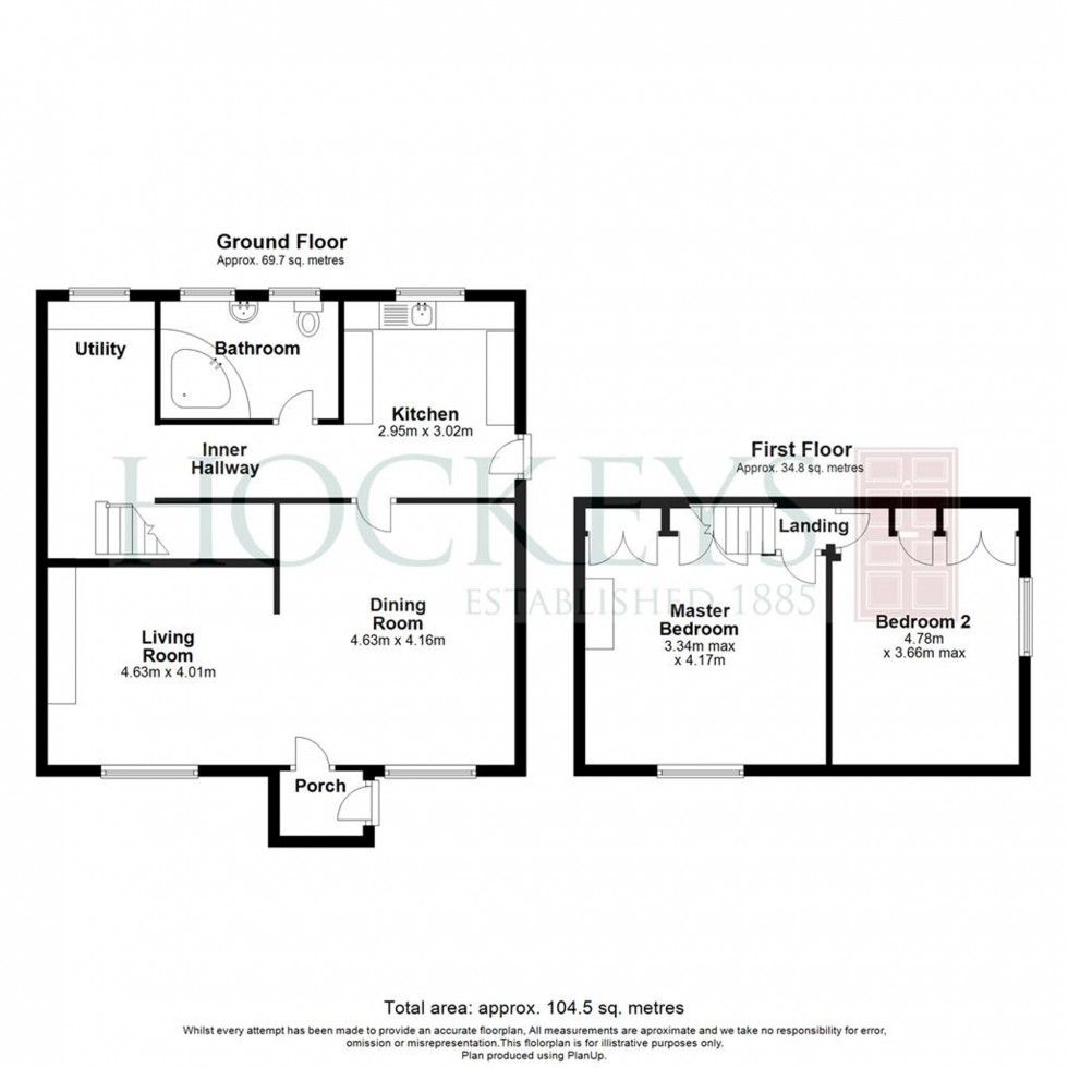 Floorplan for Middle Watch, Swavesey, CB24