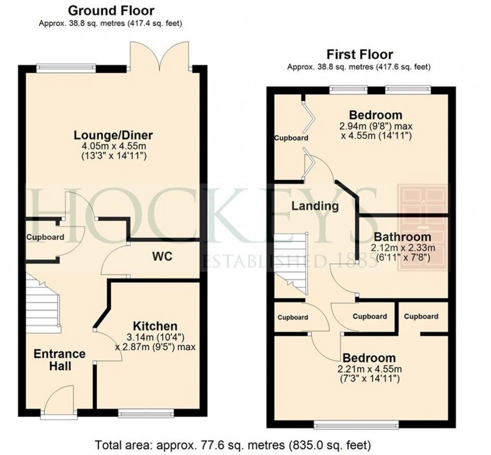 Floorplan for North Lodge Park, Milton, CB24