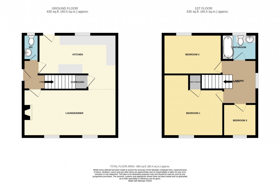 Floorplan for Hockland Road, Tydd St. Giles, PE13