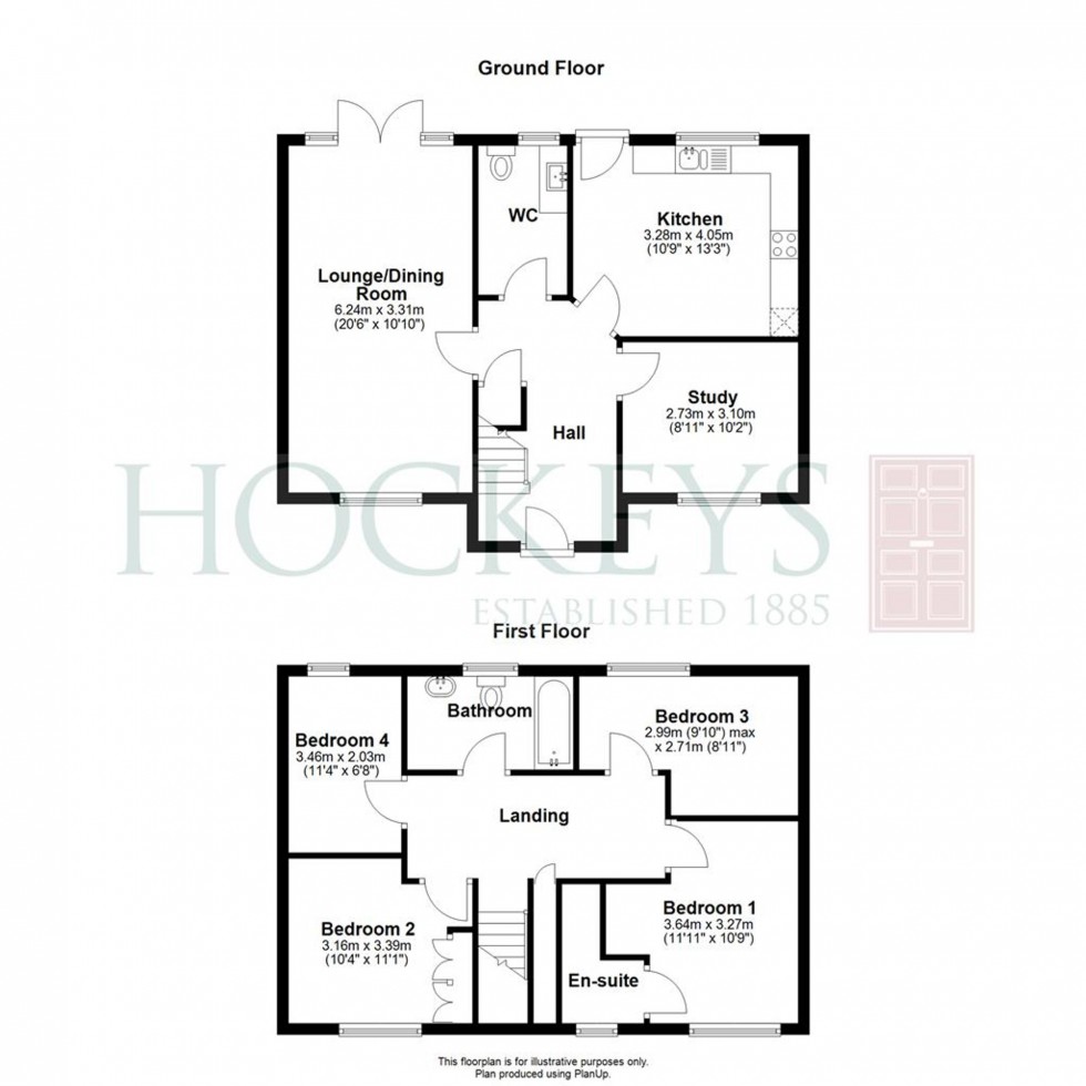Floorplan for Chantry Close, Swavesey, CB24