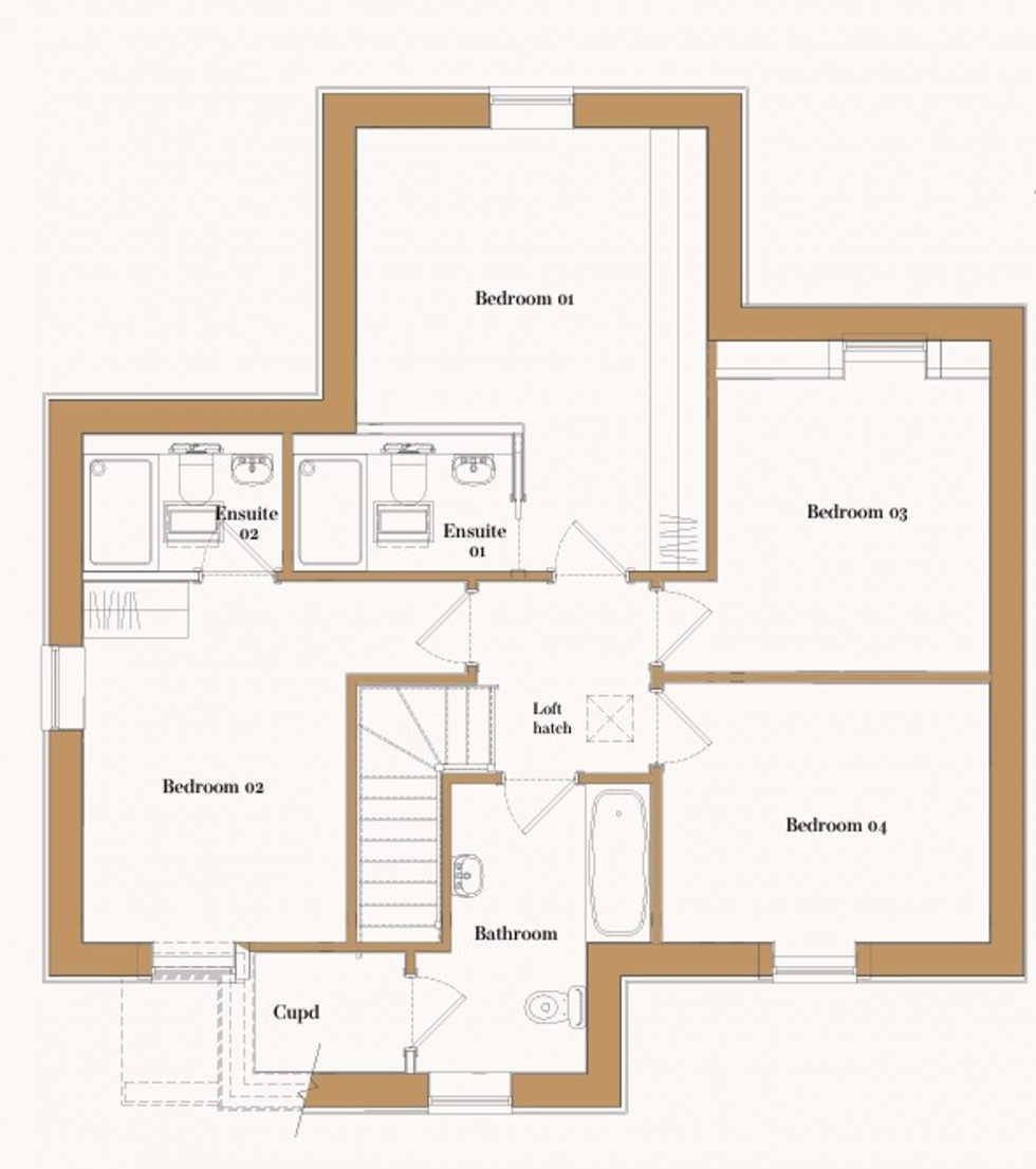 Floorplan for Thodays Crescent, Station Road, CB24