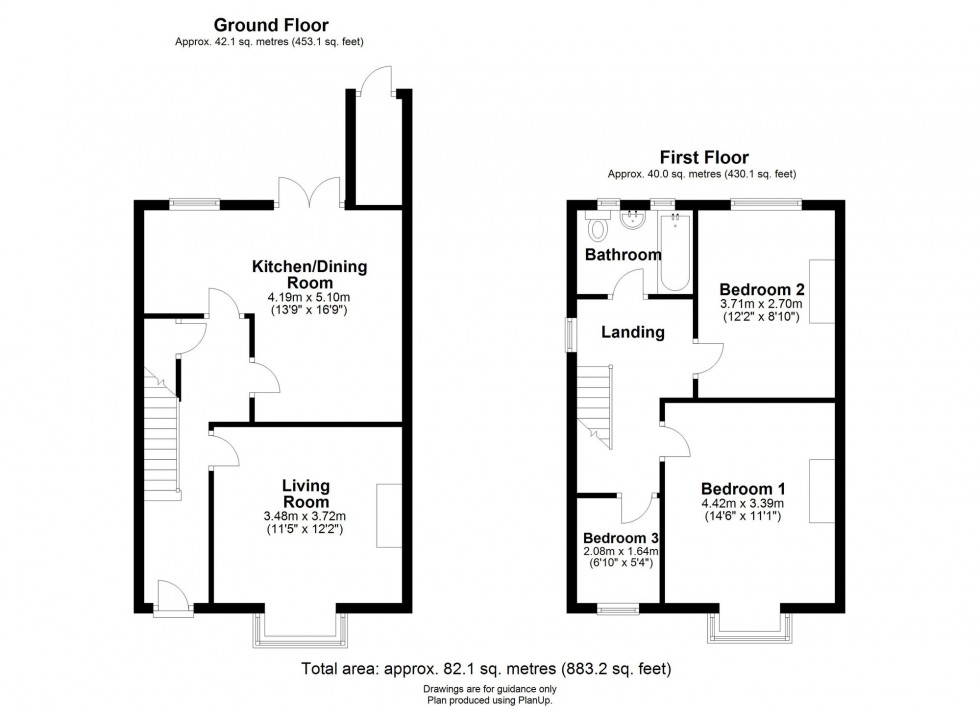 Floorplan for Leys Road, Cambridge, CB4