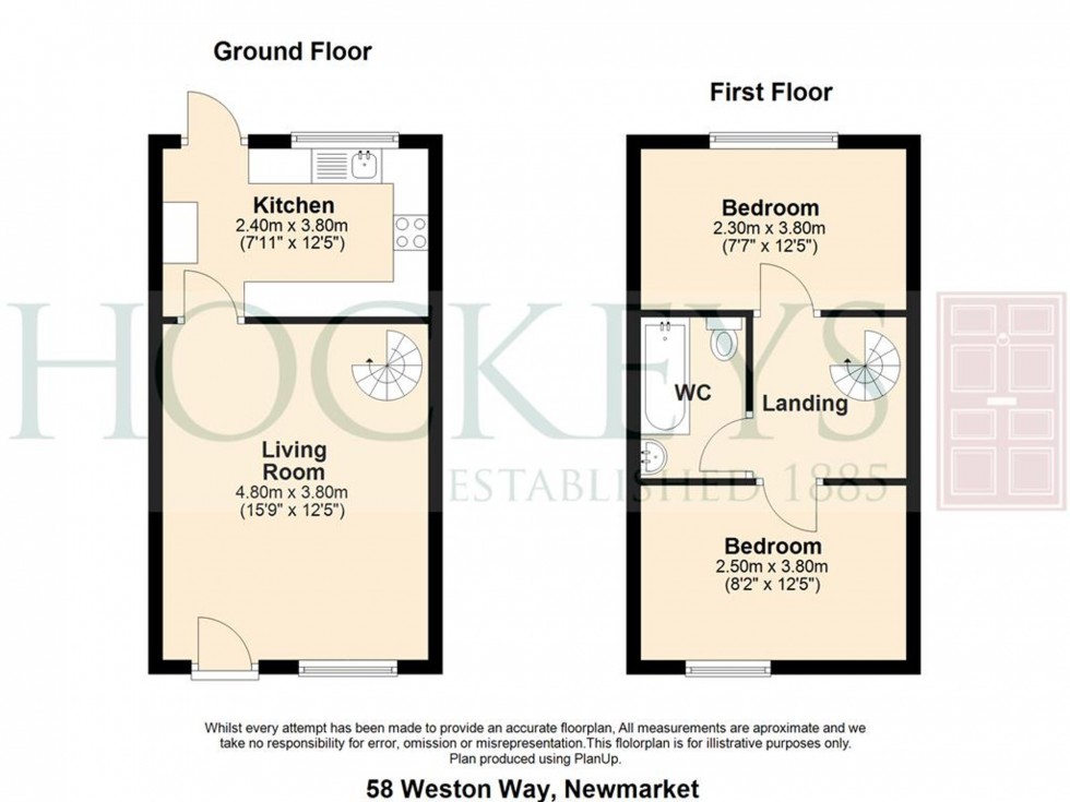 Floorplan for Weston Way, Newmarket, CB8