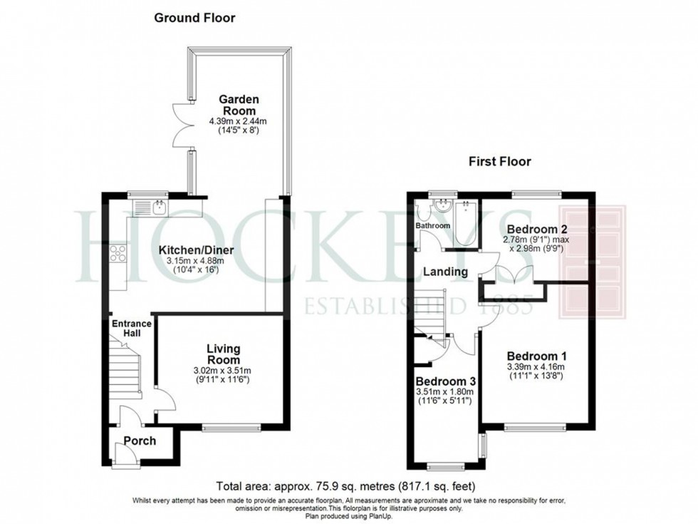 Floorplan for Pheasant Rise, Bar Hill, CB23