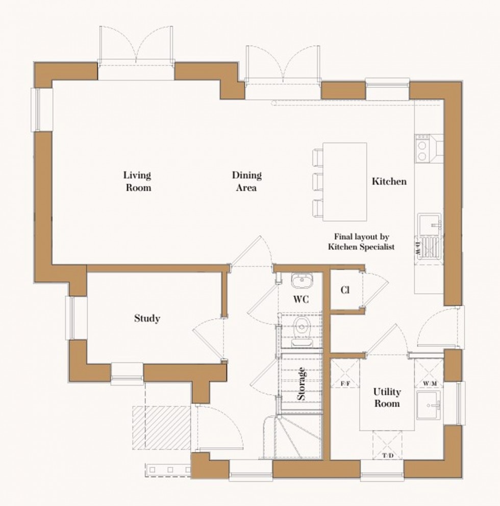 Floorplan for Thodays Crescent, Station Road, CB24