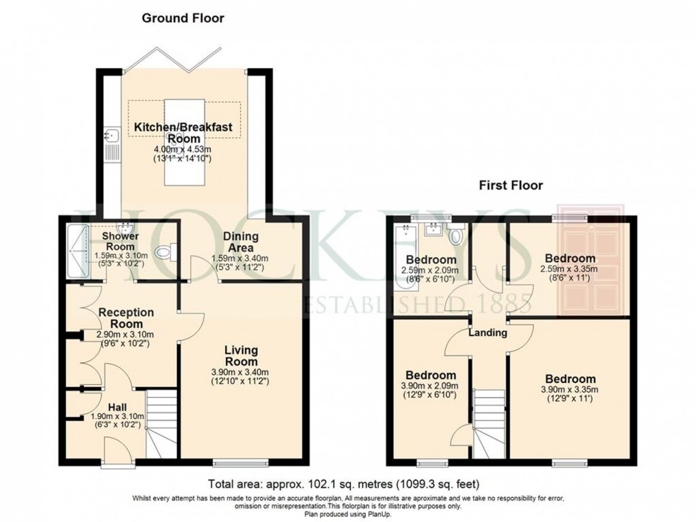 Floorplan for Valley Way, Newmarket, CB8
