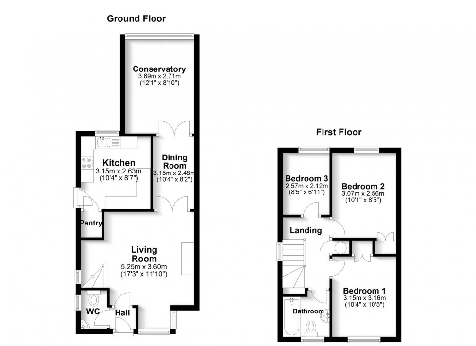 Floorplan for Lee Close, Cottenham, CB24