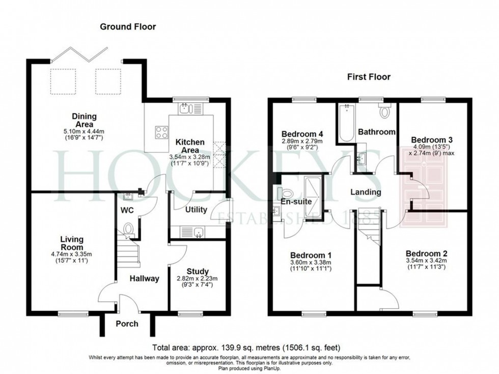 Floorplan for Hereford Way, Willingham, CB24