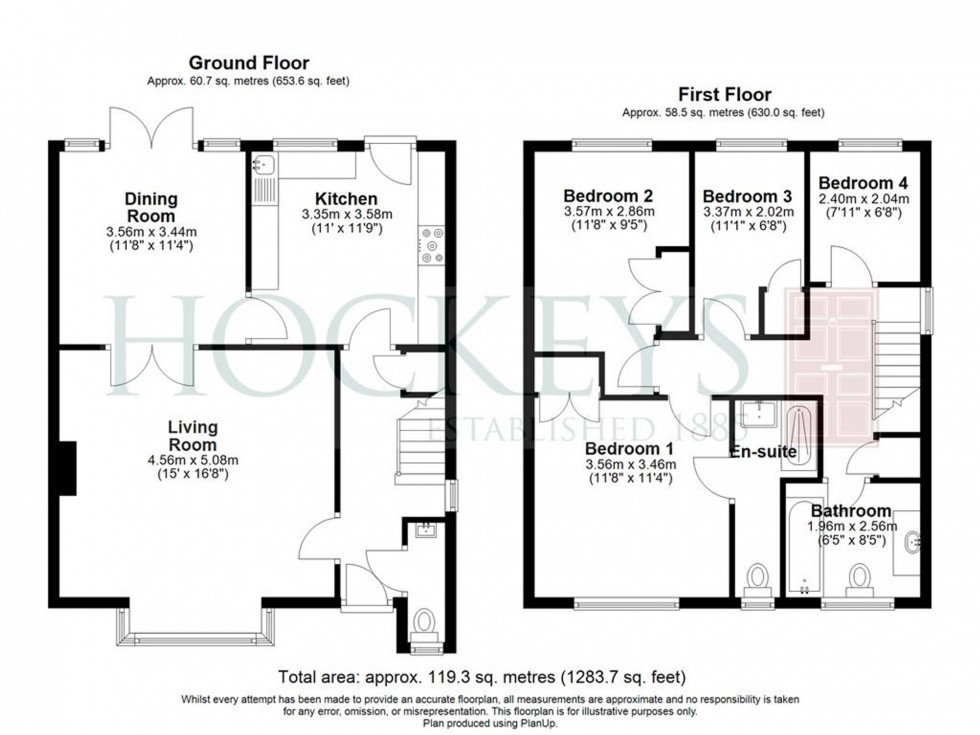 Floorplan for Pelham Way, Cottenham, CB24