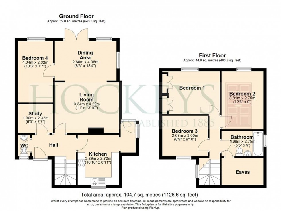 Floorplan for Linton Close, Newmarket, CB8