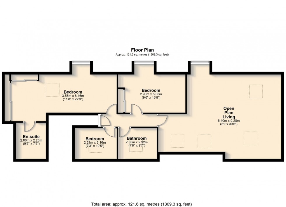 Floorplan for Bell Road, Bottisham, CB25