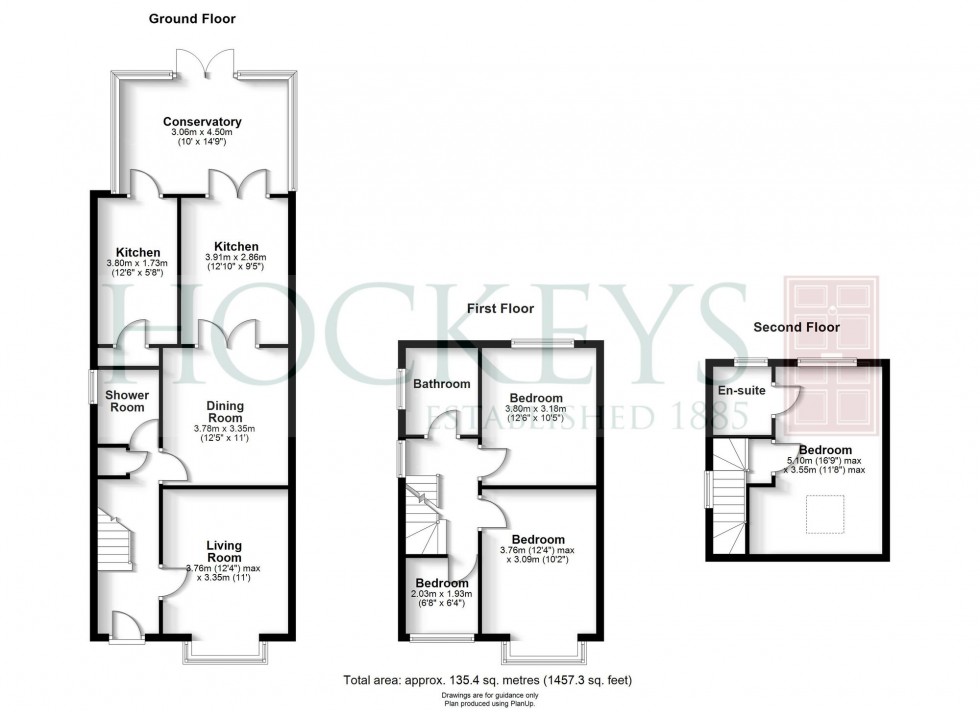 Floorplan for Perne Road, Cambridge, CB1