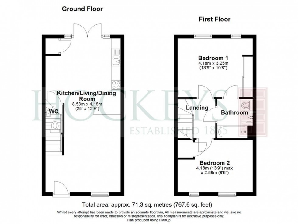 Floorplan for Windmill Close, Over, CB24