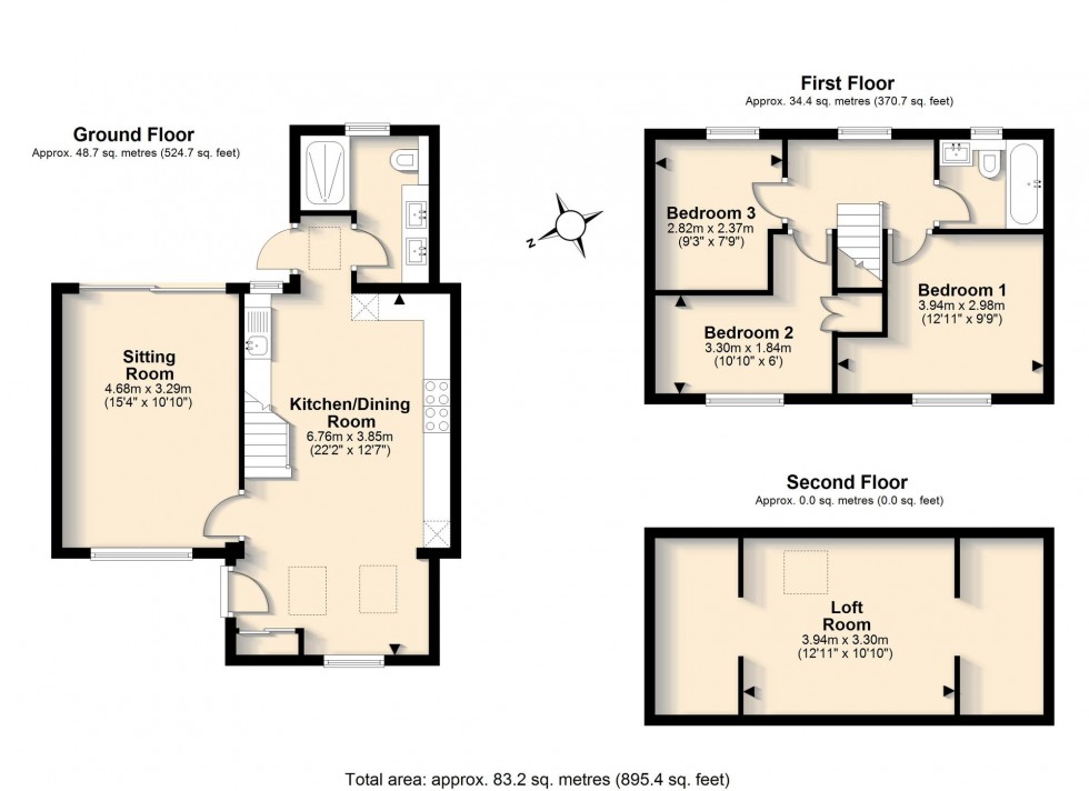 Floorplan for Cunningham Close, Cambridge, CB4