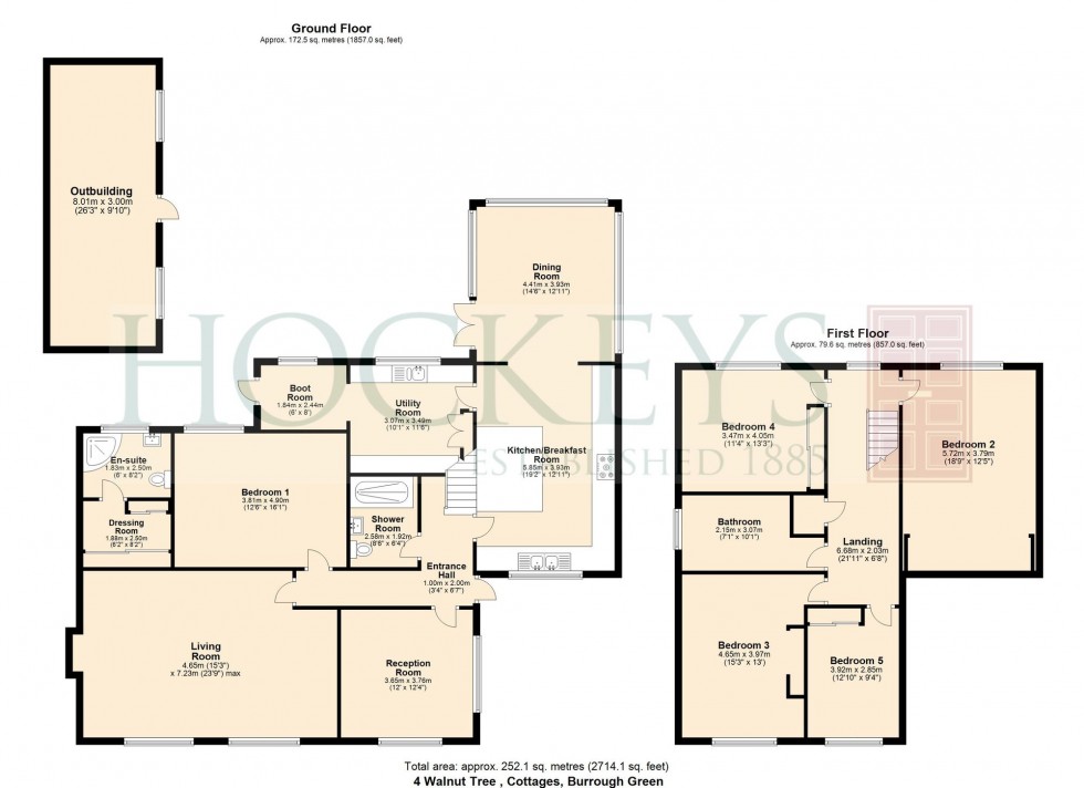 Floorplan for Burrough Green, Newmarket, CB8