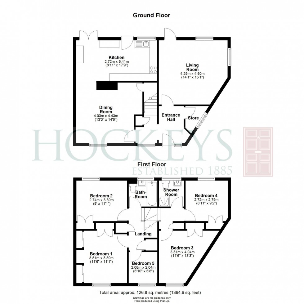 Floorplan for Marks Way, Girton, CB3