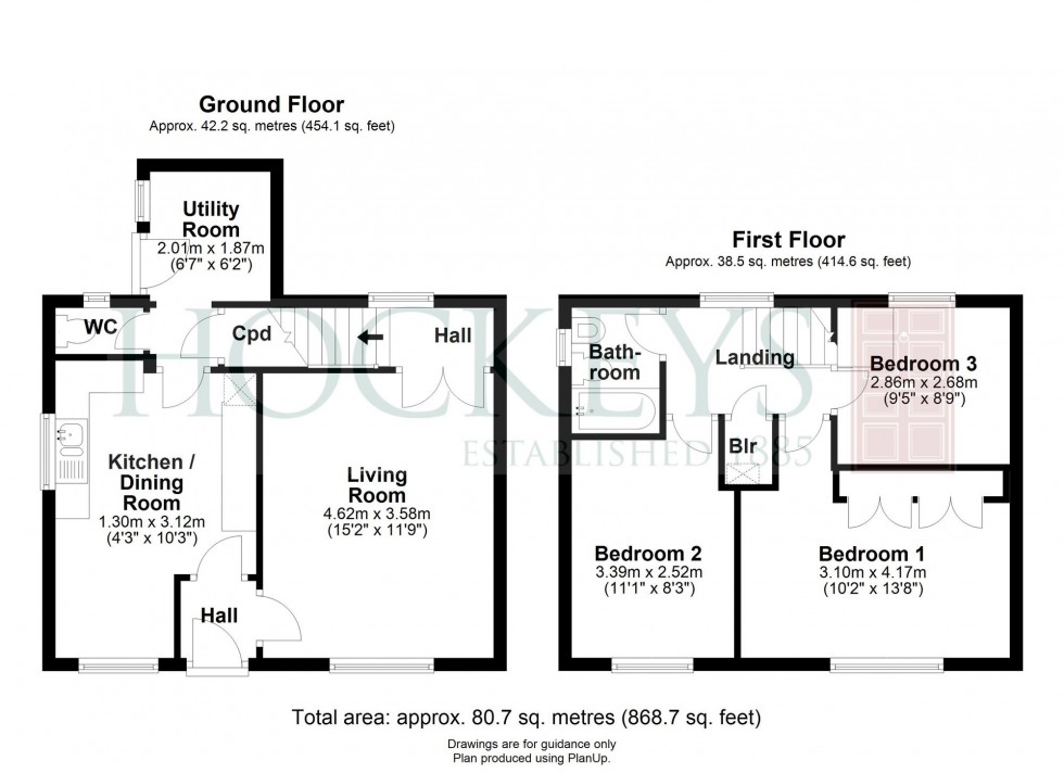 Floorplan for Marshalls Close, Teversham, CB1