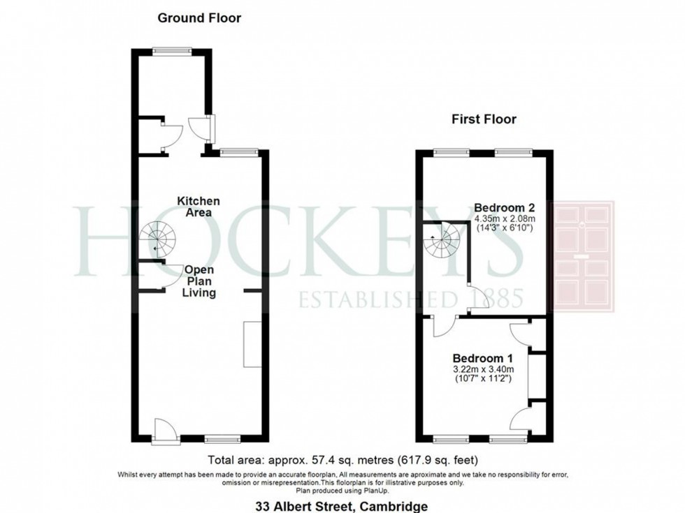 Floorplan for Albert Street, Cambridge, CB4