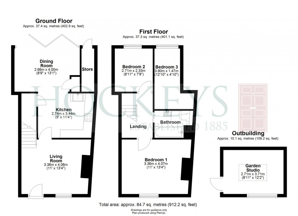 Floorplan for Brunswick Terrace, Cambridge, CB5