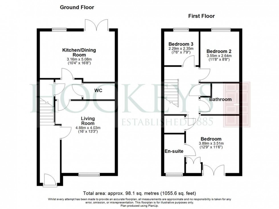 Floorplan for Cambridge Walk, Fulbourn, CB21
