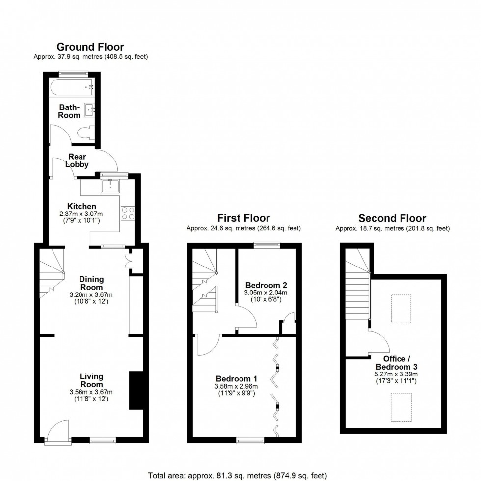 Floorplan for Longstanton Road, Oakington, CB24