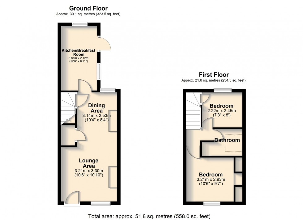 Floorplan for York Street, Cambridge, CB1