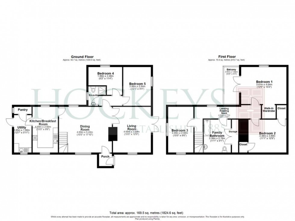 Floorplan for Ditton Green, Woodditton, CB8