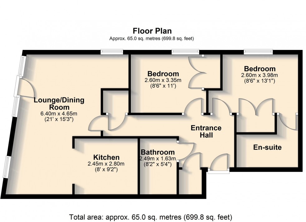 Floorplan for Rustat Avenue, Cambridge, CB1
