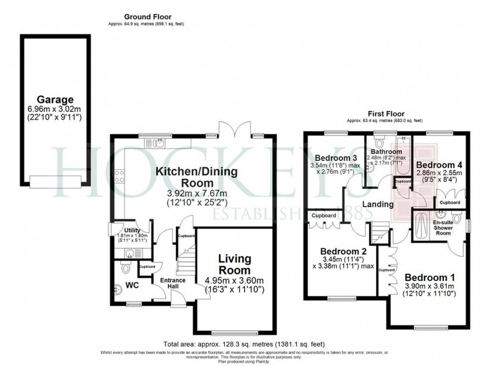 Floorplan for Gurteen Avenue, Little Wratting, CB9