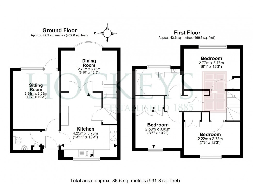 Floorplan for Kiln Close, Little Downham, CB6