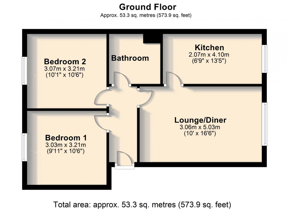 Floorplan for Stanley Road, Cambridge, CB5