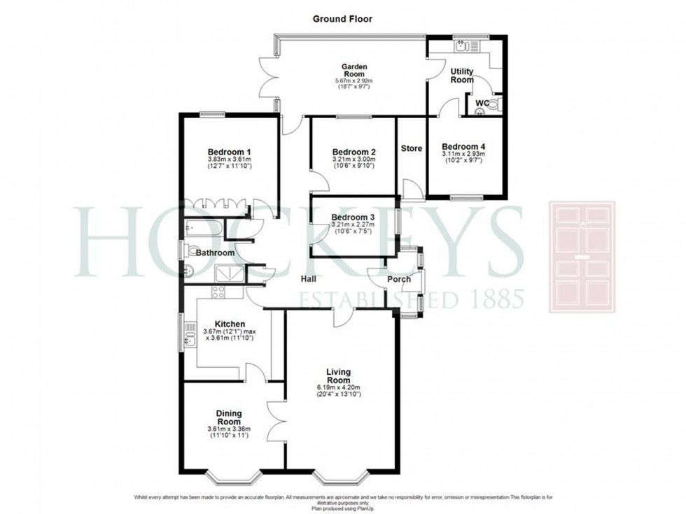Floorplan for Willingham Road, Over, CB24