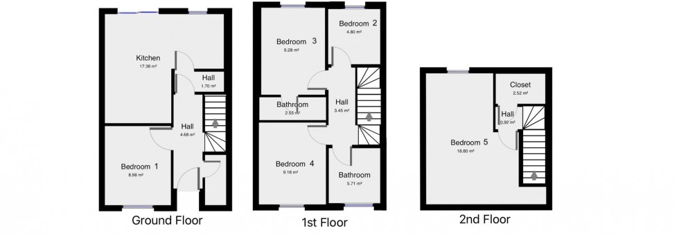 Floorplan for Thoday Street, Cambridge, CB1