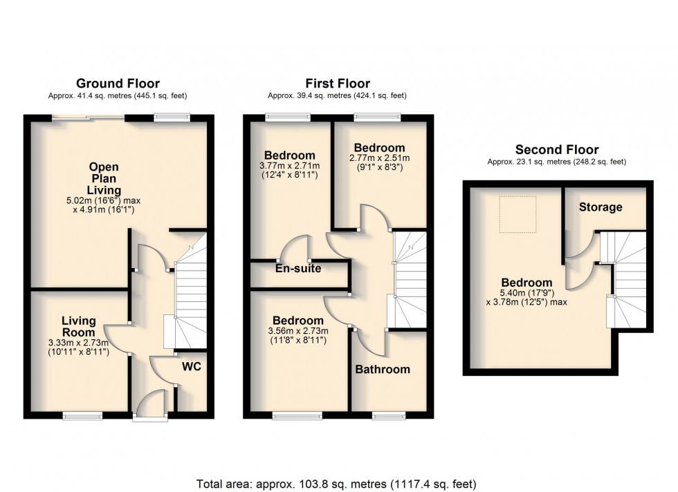 Floorplan for Thoday Street, Cambridge, CB1