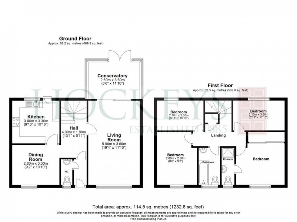 Floorplan for Hurts Croft, Fordham, CB7