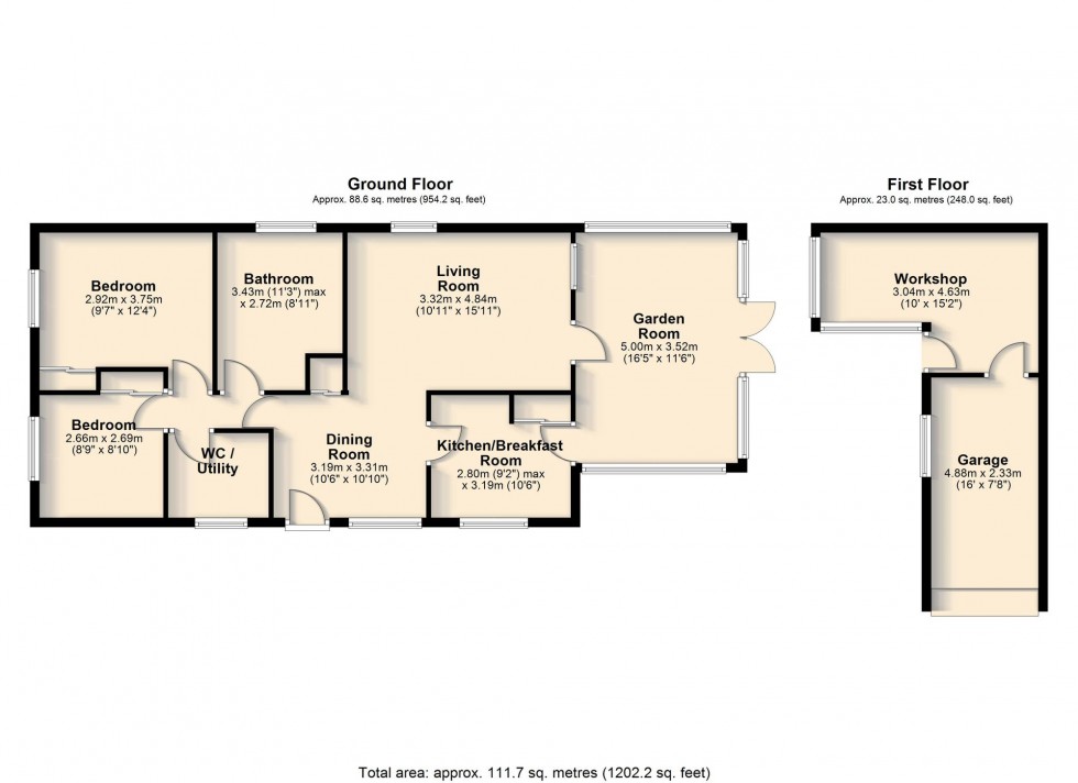 Floorplan for Matthew Parker Close, Landbeach, CB25