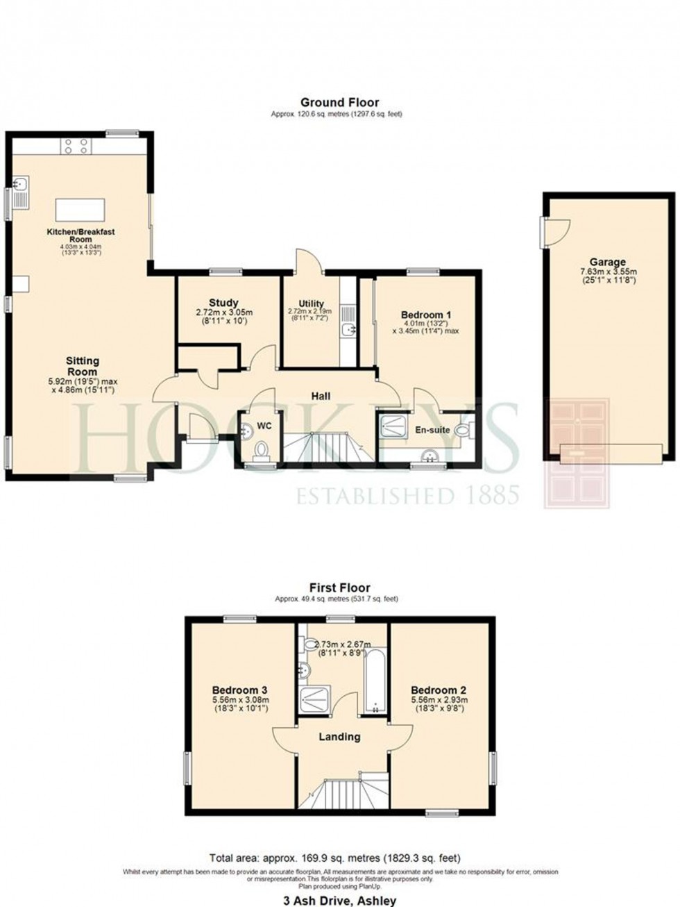 Floorplan for Ash Drive, Ashley, CB8