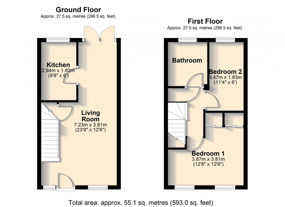 Floorplan for Speedwell Close, Cambridge, CB1